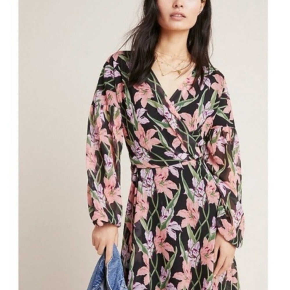 Anthropologie Aryessa Long Sleeve Dress